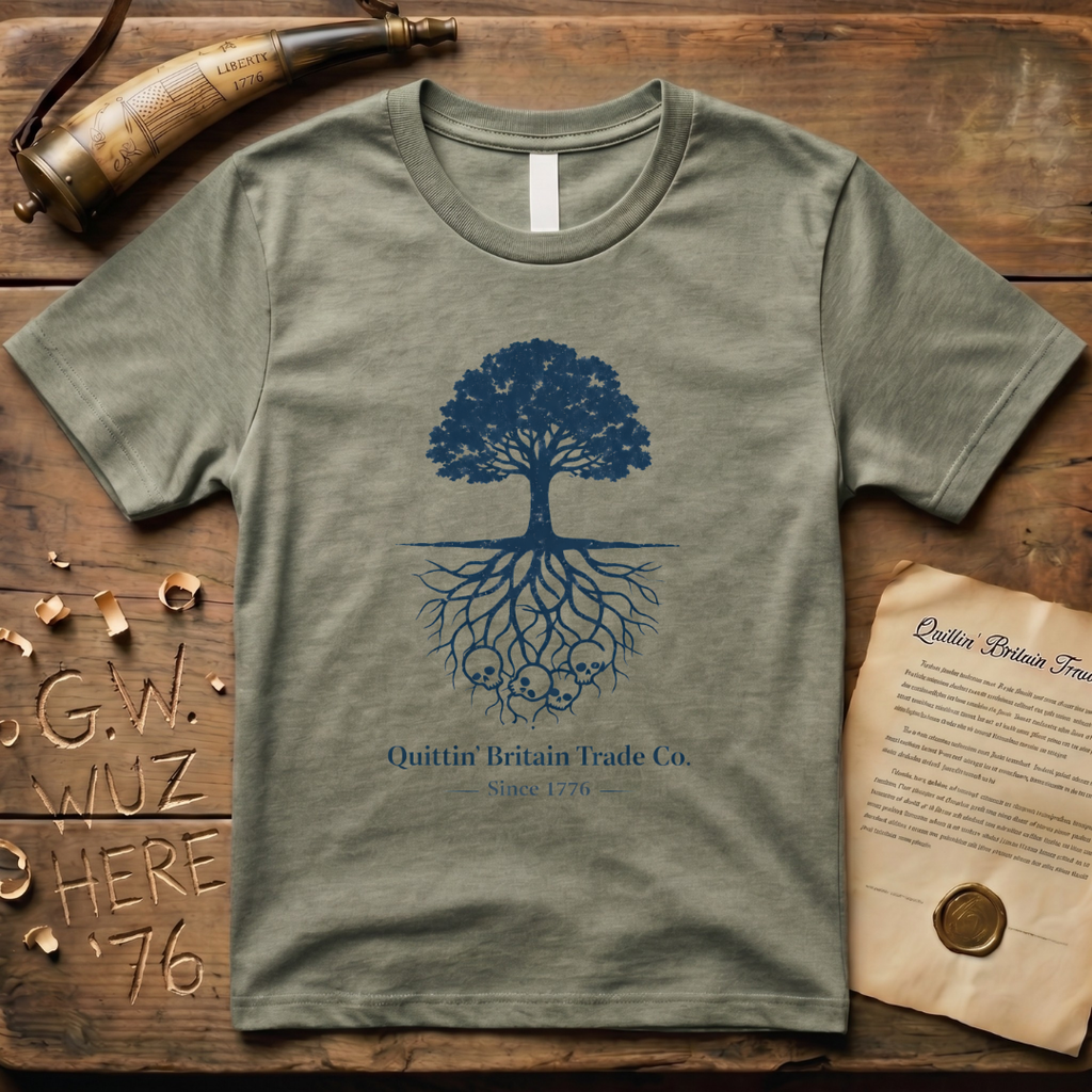 Minimalist Liberty Tree Quittin' Britain Trade Co. T-Shirt