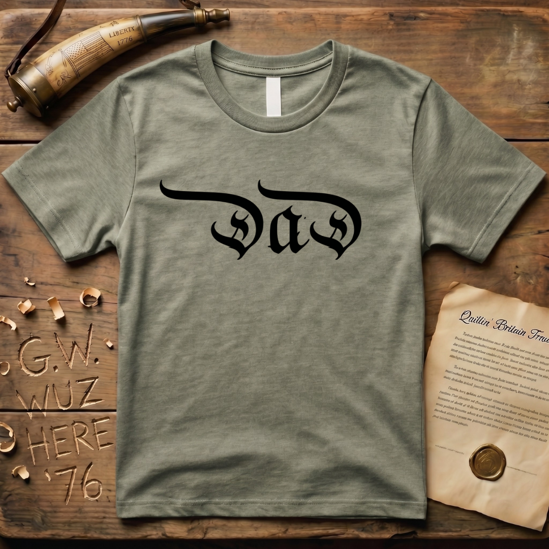 "Dad" Declaration of Independence Font Father's Day Light T-Shirt
