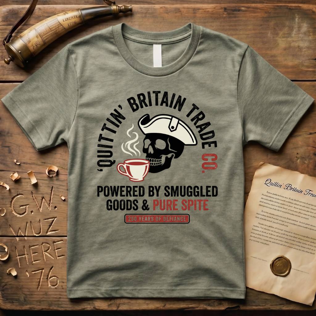 Quittin' Britain Trade Co. 250 Years of Pure Spite Skull T-Shirt