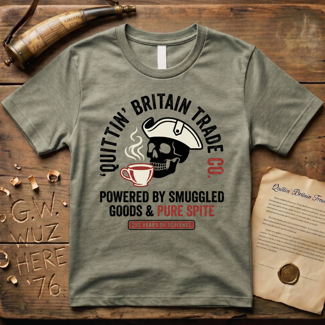 Quittin' Britain Trade Co. 250 Years of Pure Spite Skull T-Shirt