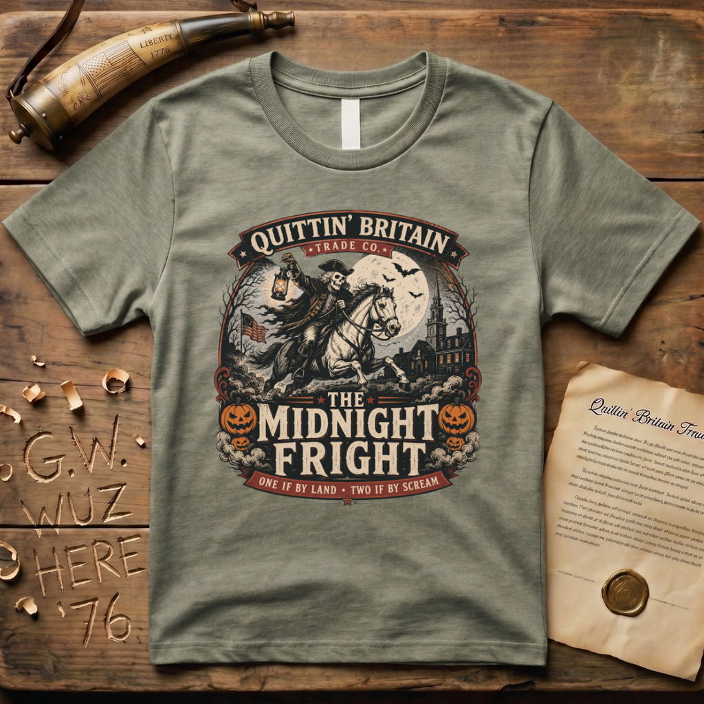 The Midnight Fright Paul Revere Halloween T-Shirt