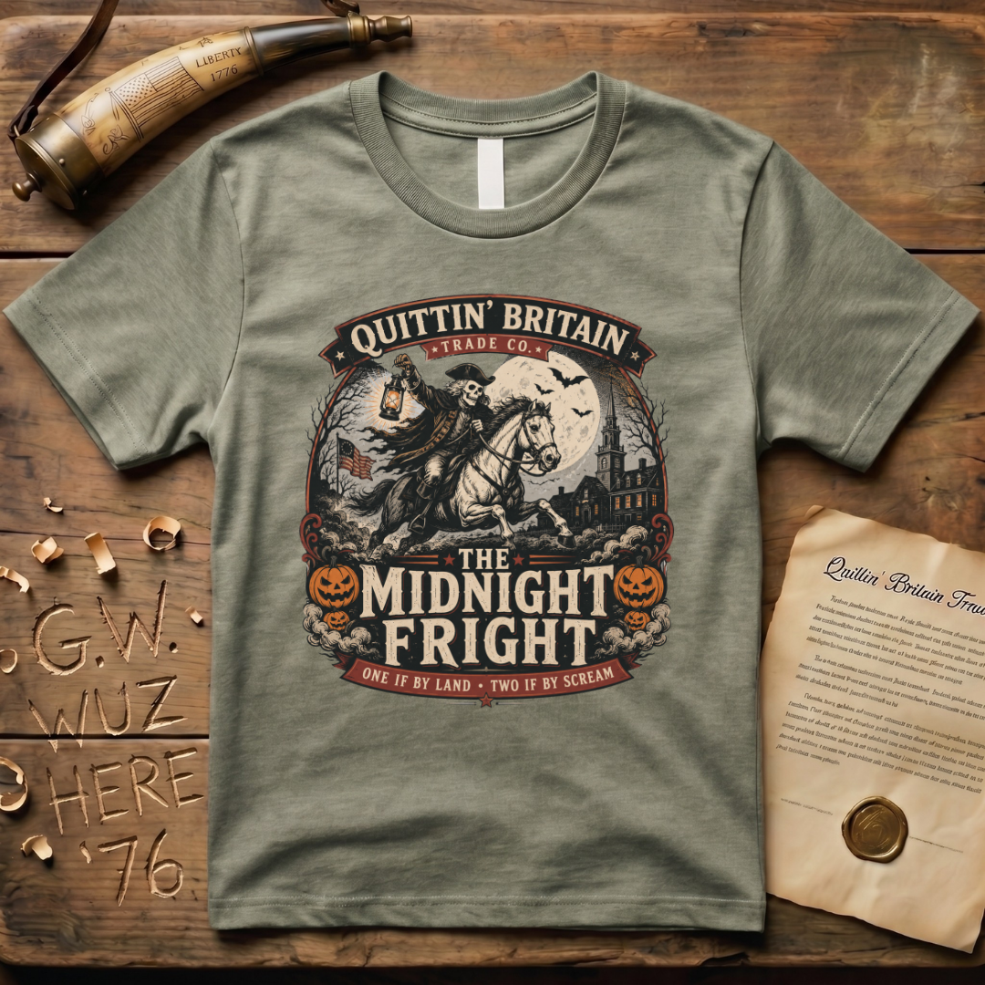 The Midnight Fright Paul Revere Halloween T-Shirt