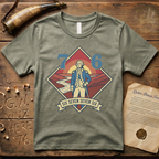 Six-Seven Seven-Six George Washington Retro Landscape 1776 T-Shirt