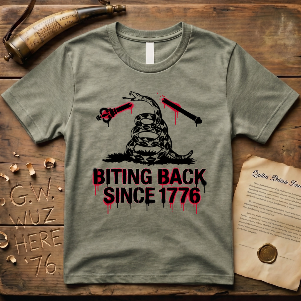 Biting Back Since 1776 Gadsen Snake T-Shirt