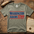 Washington - Adams 1789 Presidential Campaign T-Shirt