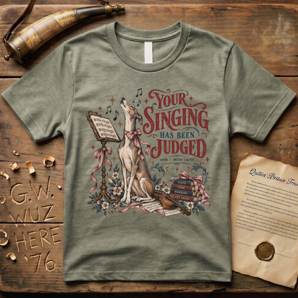 Azor - Baron von Steuben's Singing Italian Greyhound T-Shirt