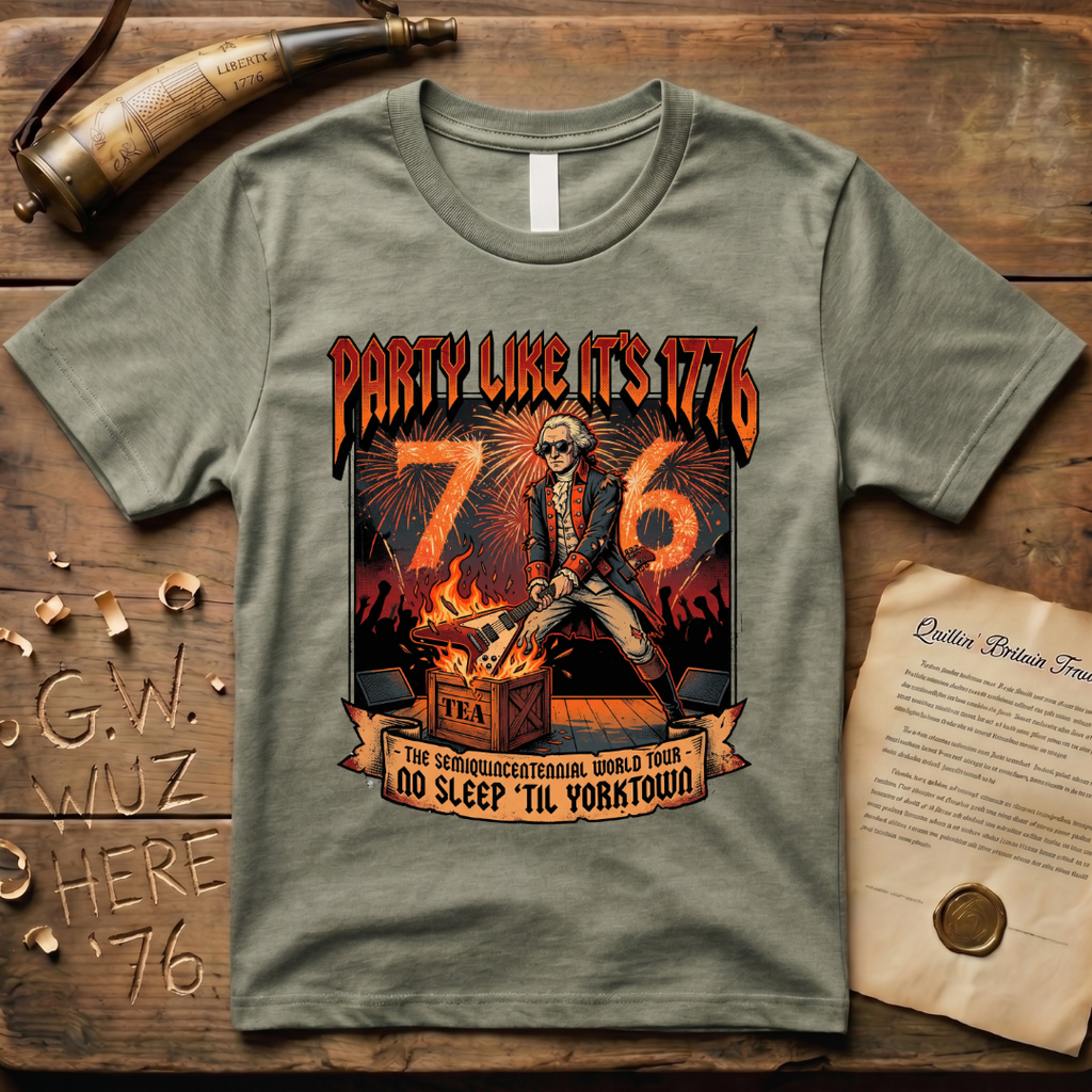 Party Like It's 1776 - The Semiquincentennial World - No Sleep 'Til Yorktown T-Shirt