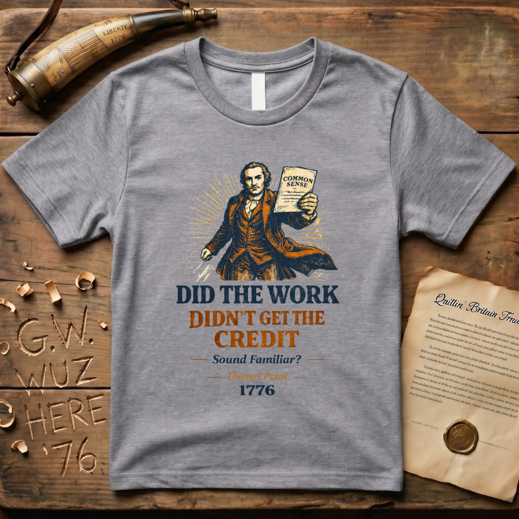 Thomas Paine Did the Work, Didn't Get the Credit 1776 T-Shirt