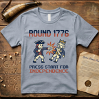 8-Bit Round 1776 Press Start For Independence Punch T-Shirt