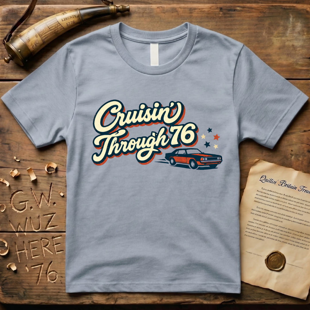 Retro 1976 Bicentennial Cruisin' Through '76 T-Shirt