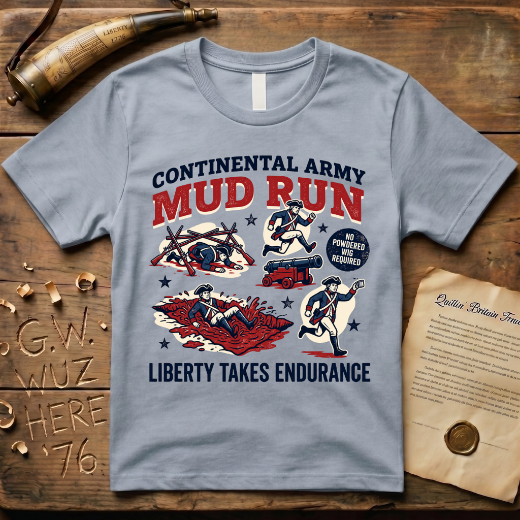 Continental Army Mud Run Liberty Takes Endurance T-Shirt