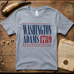 Washington - Adams 1789 Vintage Americana Presidential Campaign T-Shirt