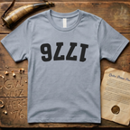 Black Upside Down 1776 T-Shirt
