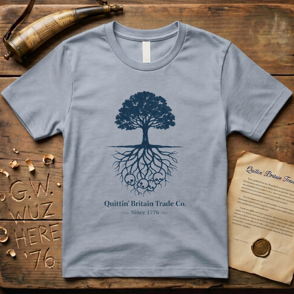 Minimalist Liberty Tree Quittin' Britain Trade Co. T-Shirt