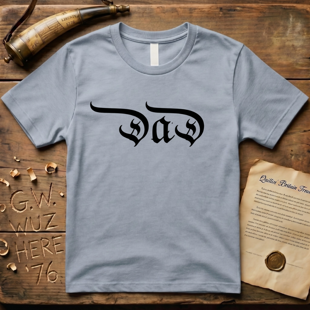 "Dad" Declaration of Independence Font Father's Day Light T-Shirt