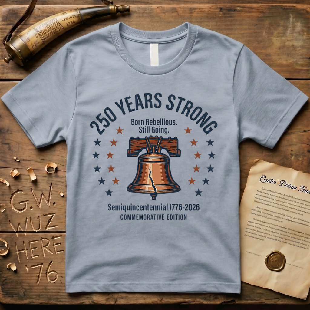 Semiquincentennial Commemorative Edition 250 Years Strong, Born Rebellious, Still Going T-Shirt