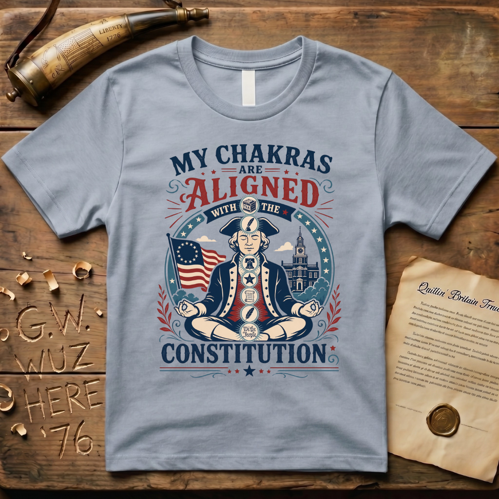 My Chakras are Aligned with the Constitution Meditation T-Shirt