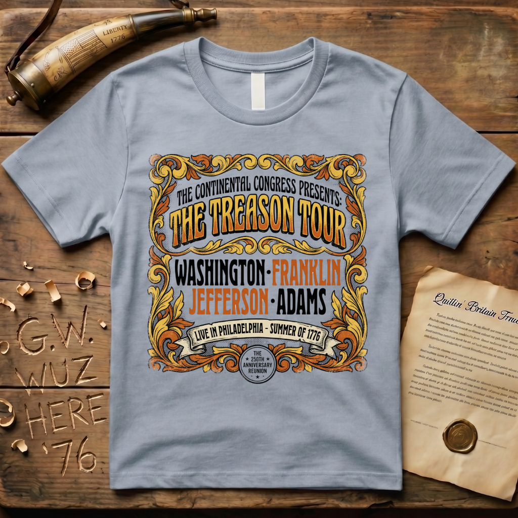 The Treason Tour Live in Philadelphia Summer of 1776 Concert T-Shirt