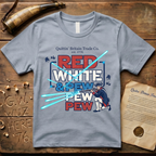 Red White and Pew Pew Pew Quittin' Britain Laser Space Musket T-Shirt
