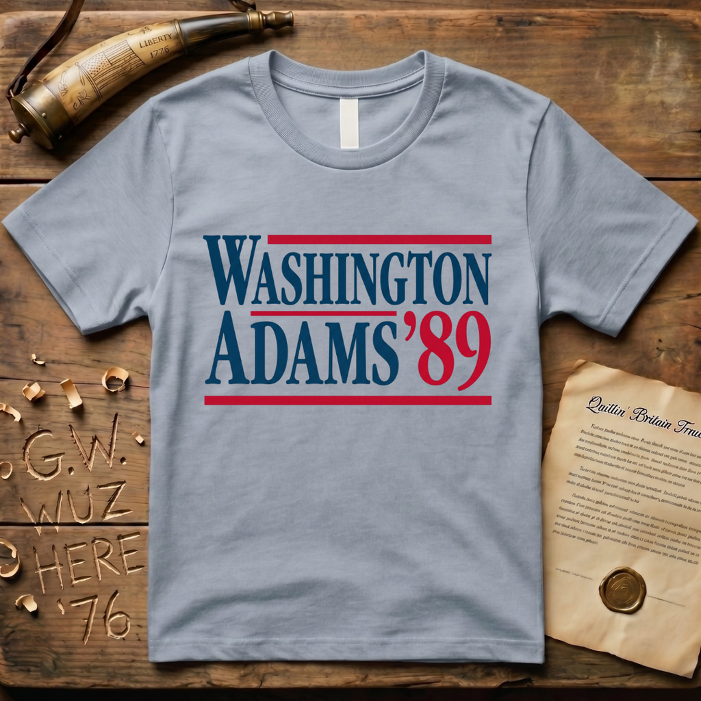 Washington - Adams '89 Classic Presidential Campaign T-Shirt