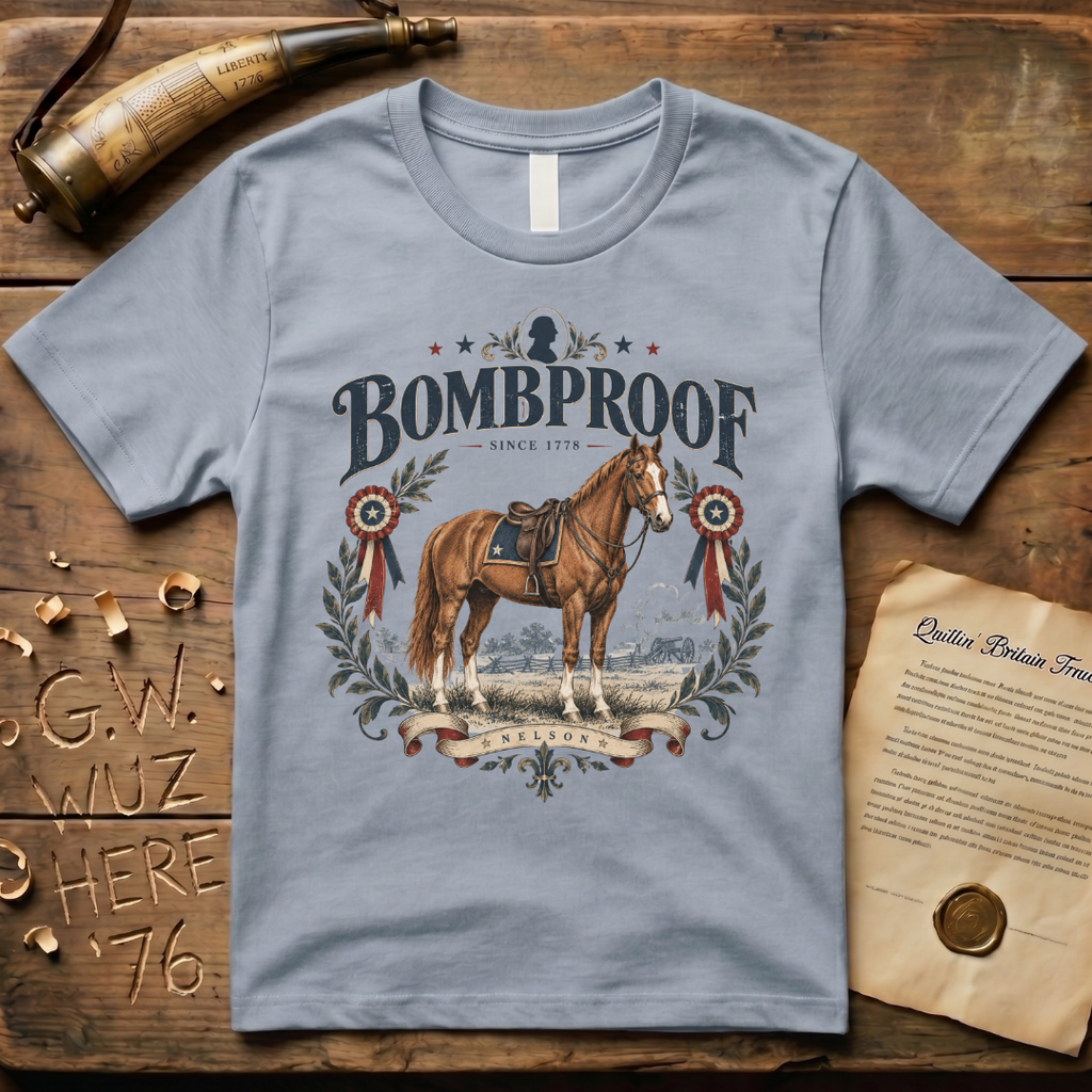 Nelson - George Washington's Horse is "Bombproof" T-Shirt