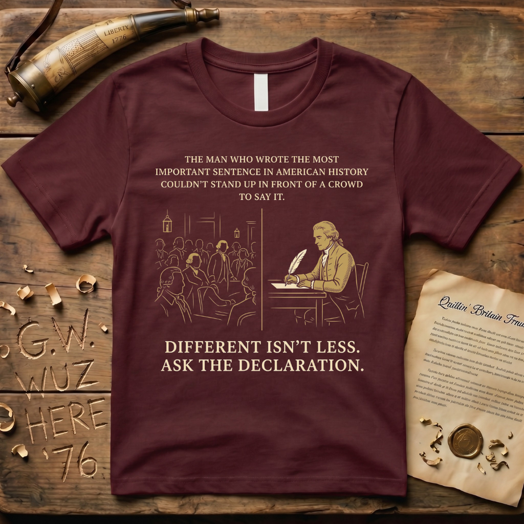 Different Isn't Less - Ask the Declaration - Celebrating Neurodivergence T-Shirt