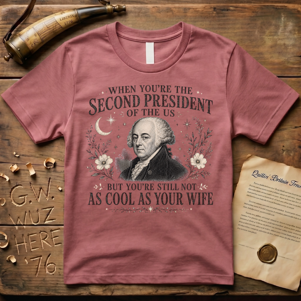 John Adams Not as Cool as Abigail T-Shirt