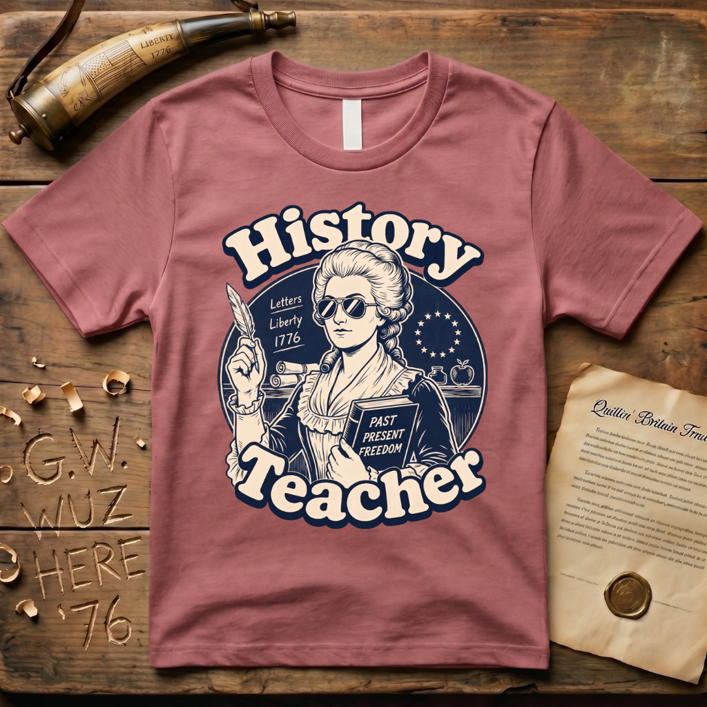 Cool American History Female Teacher - Revolutionary War Era T-Shirt