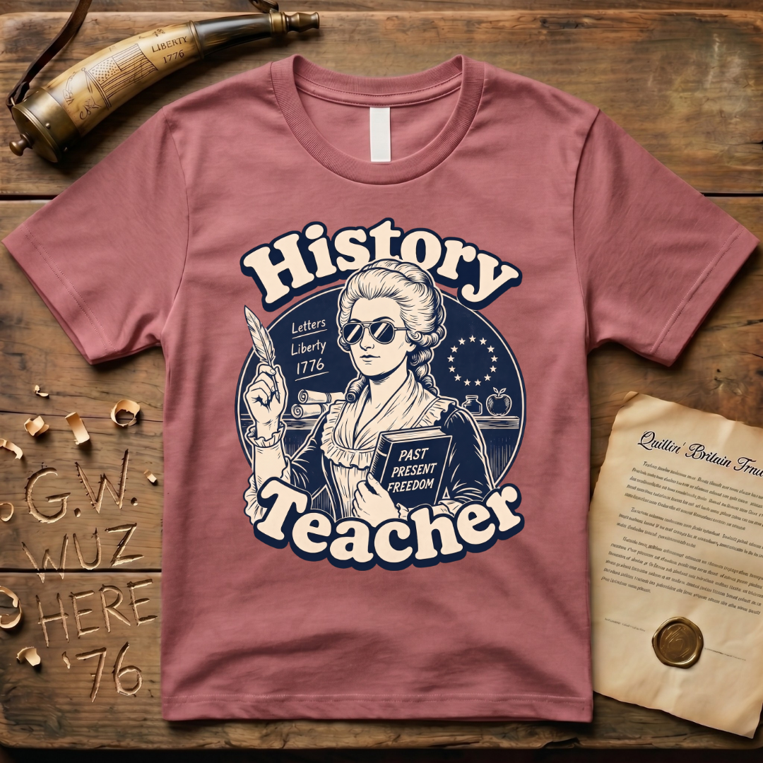Cool American History Female Teacher - Revolutionary War Era T-Shirt