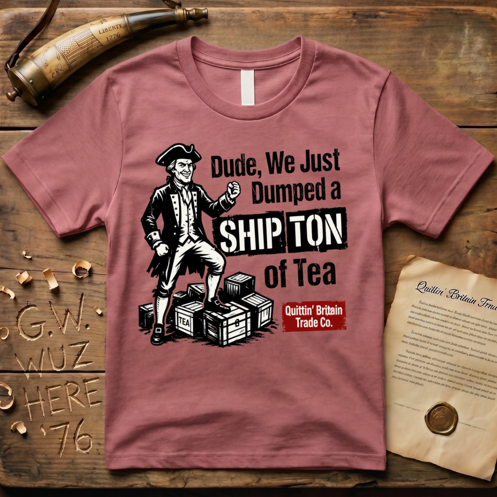 Dude, We Just Dumped a Ship Ton of Tea Sons of Liberty Light T-Shirt