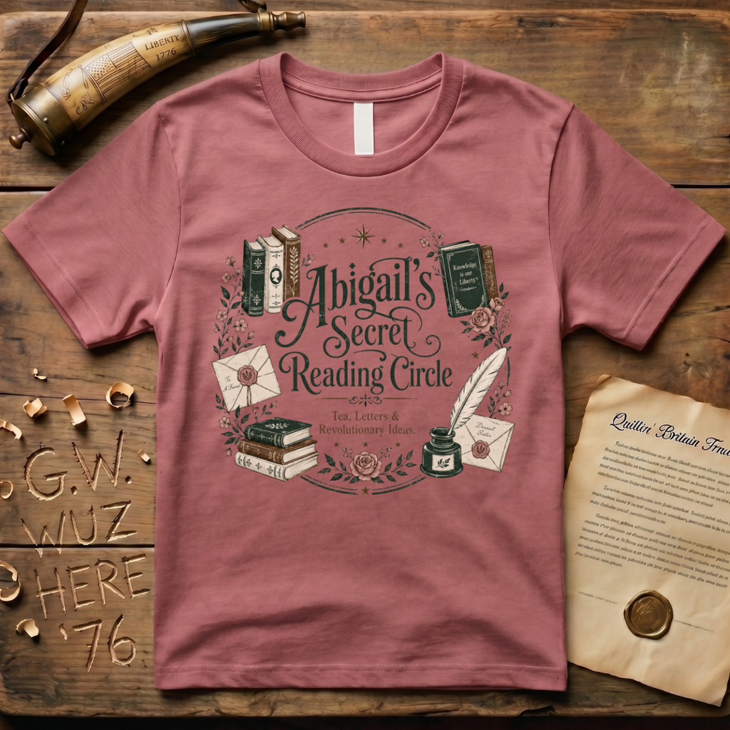 Abigail Adam's Secret Reading Circle T-Shirt