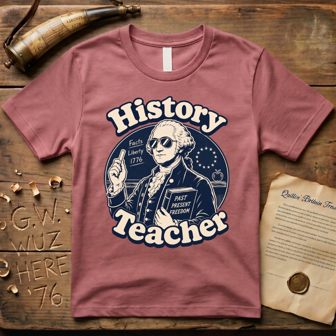 Cool American History Male Teacher - Revolutionary War Era T-Shirt
