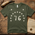 Vintage Bennington "76" Revolutionary War Flag T-Shirt