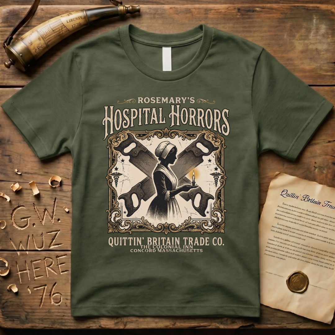 Rosemary's Hospital Horrors The Colonial Inn Ghost Story Dark T-Shirt