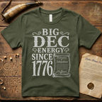 Big DEC Energy Since 1776 Declaration of Independence Dark T-Shirt