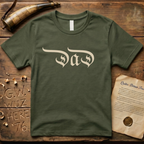 "Dad" Declaration of Independence Font Father's Day Dark T-Shirt