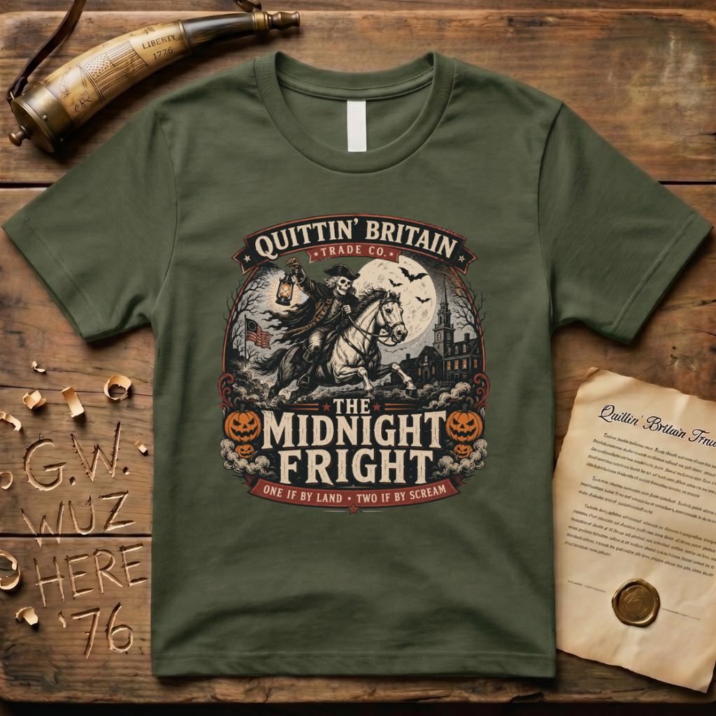The Midnight Fright Paul Revere Halloween T-Shirt