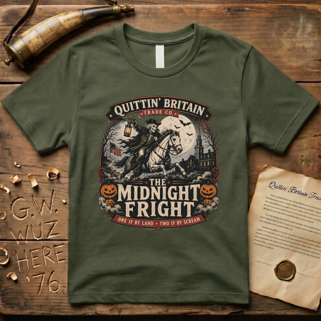 The Midnight Fright Paul Revere Halloween T-Shirt