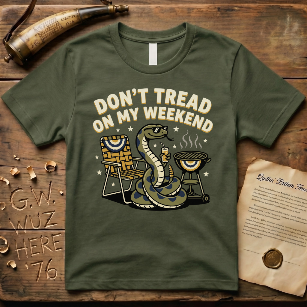 Don't Tread on My Weekend Snake Dark T-Shirt