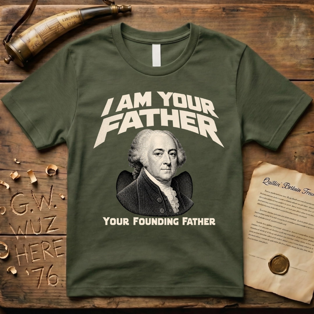 John Adams I Am Your Founding Father Dark Father's Day T-Shirt