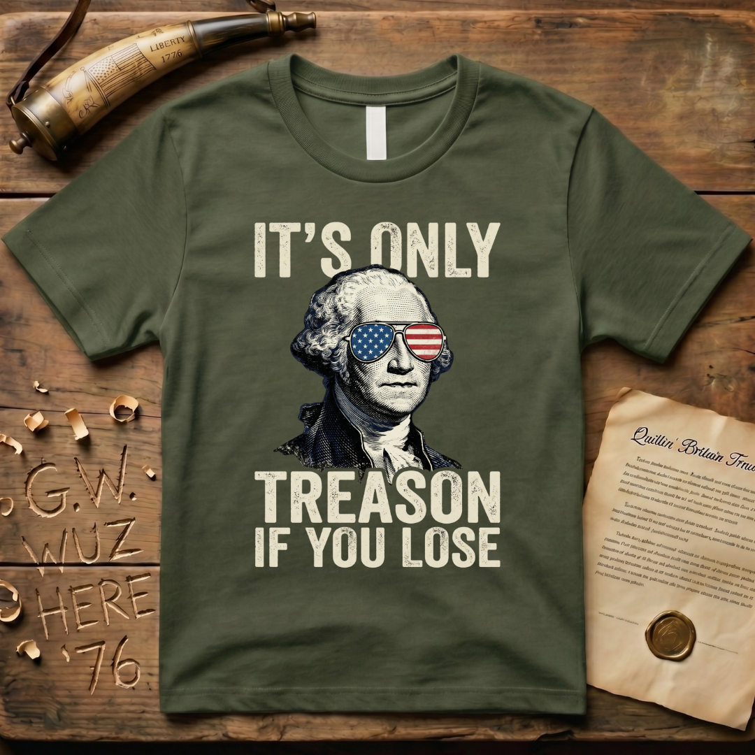 It's Only Treason If You Lose - George Washington Dark-Style T-Shirt