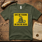 Give Me Fishing or Give Me Death Flag Lure T-Shirt
