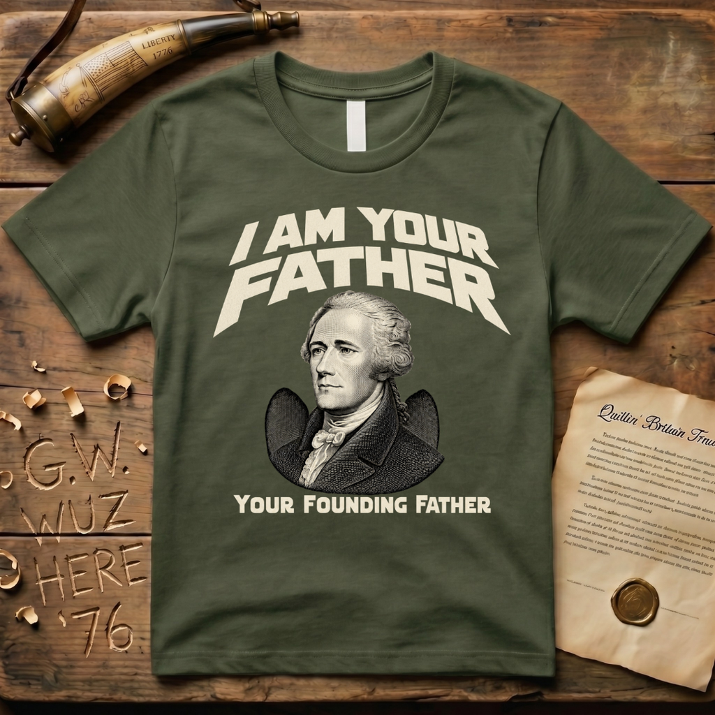 Alexander Hamilton I Am Your Founding Father Dark Father's Day T-Shirt