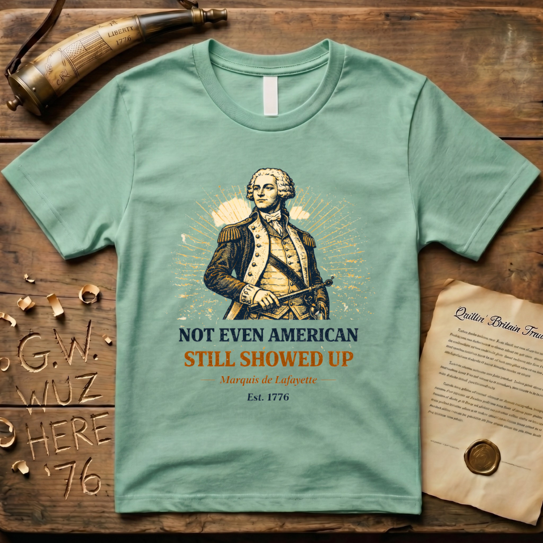 Marquis de Lafayette - Not Even American, Still Showed Up T-Shirt