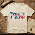 Washington - Adams '89 Classic Presidential Campaign T-Shirt