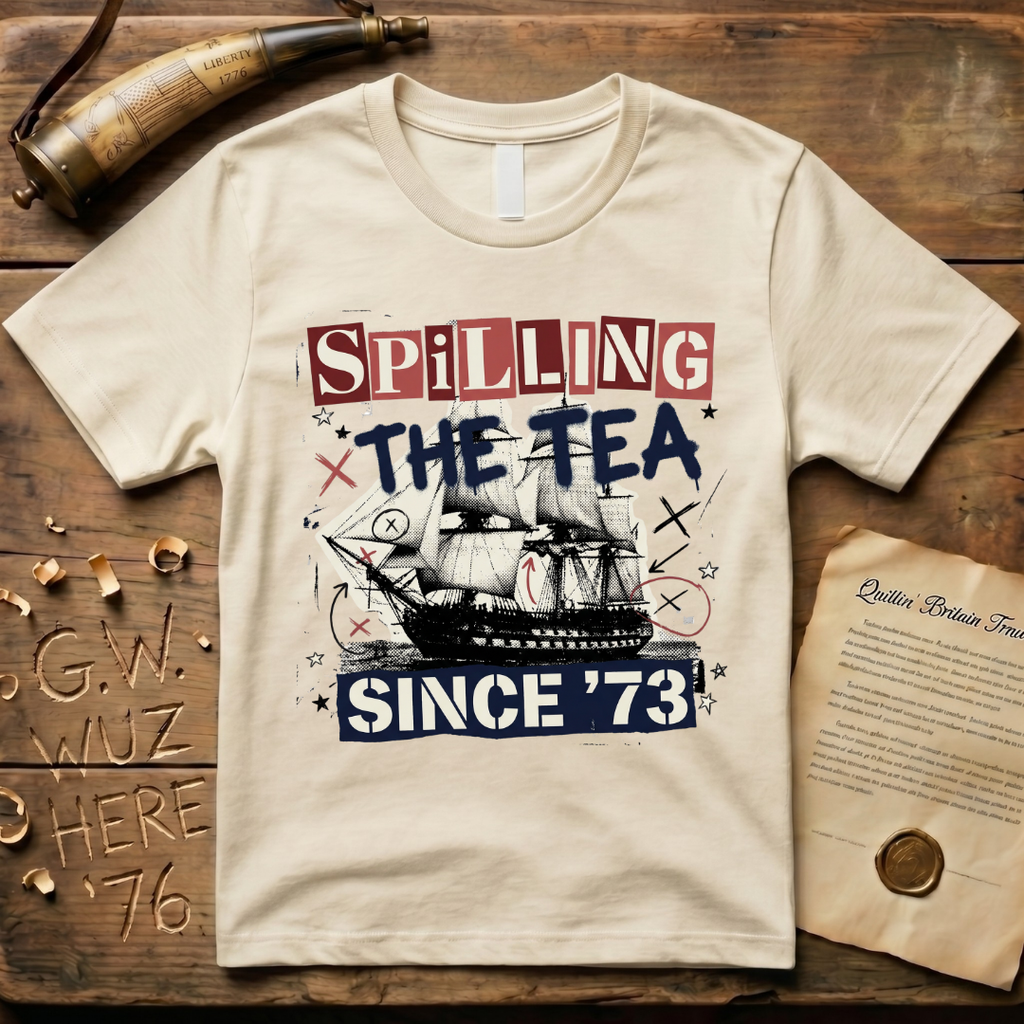 Spilling The Tea Since '73 Punk Cargo Ship T-Shirt