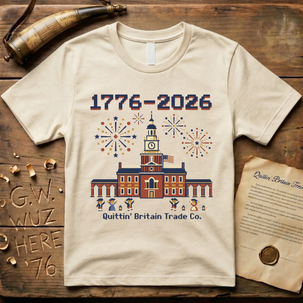 8-Bit Semiquincentennial 1776-2026 Celebration T-Shirt