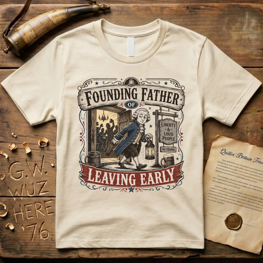 Founding Father of Leaving Early Irish Goodbye T-Shirt