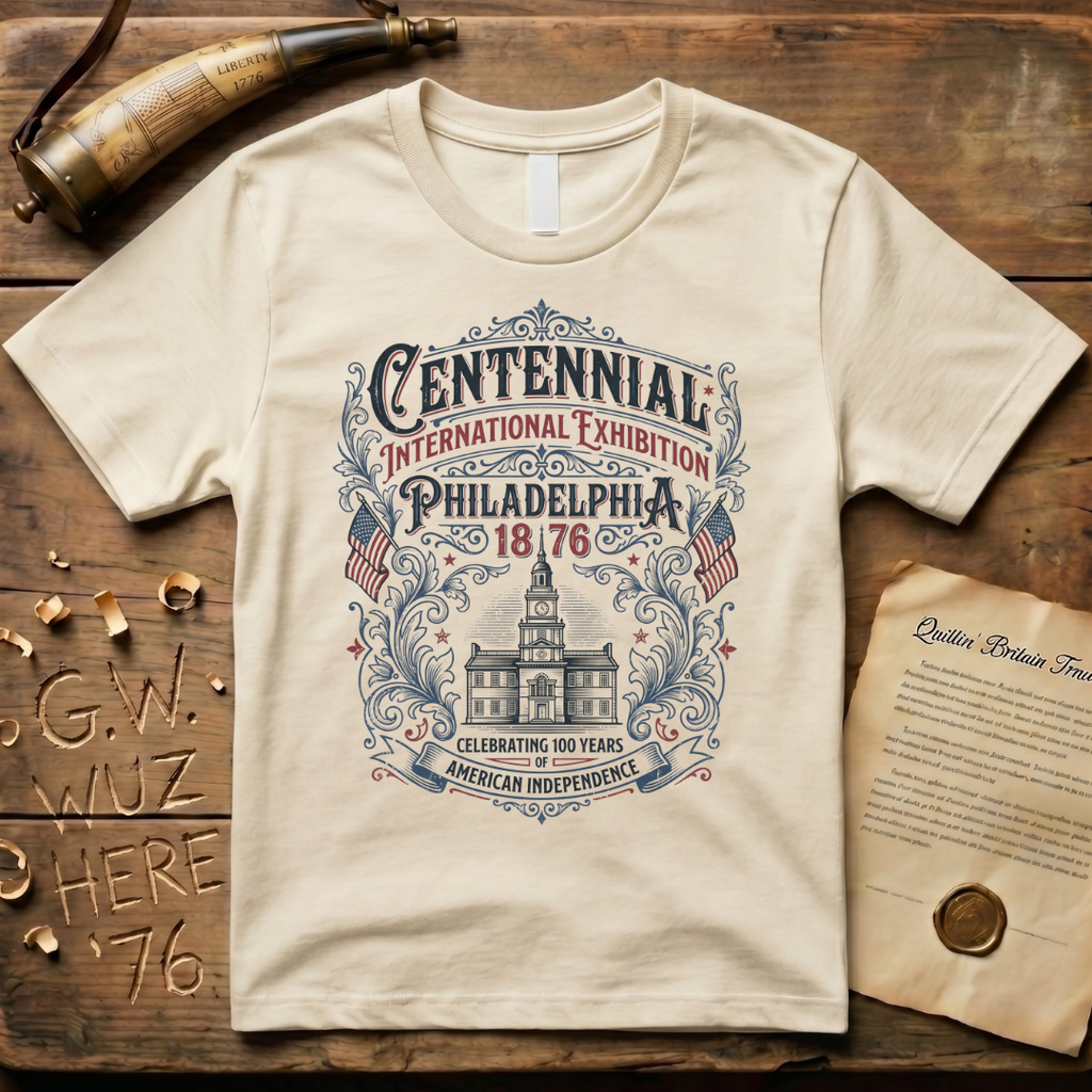Retro 100 Years of American Independence Centennial Philadelphia 1876 T-Shirt