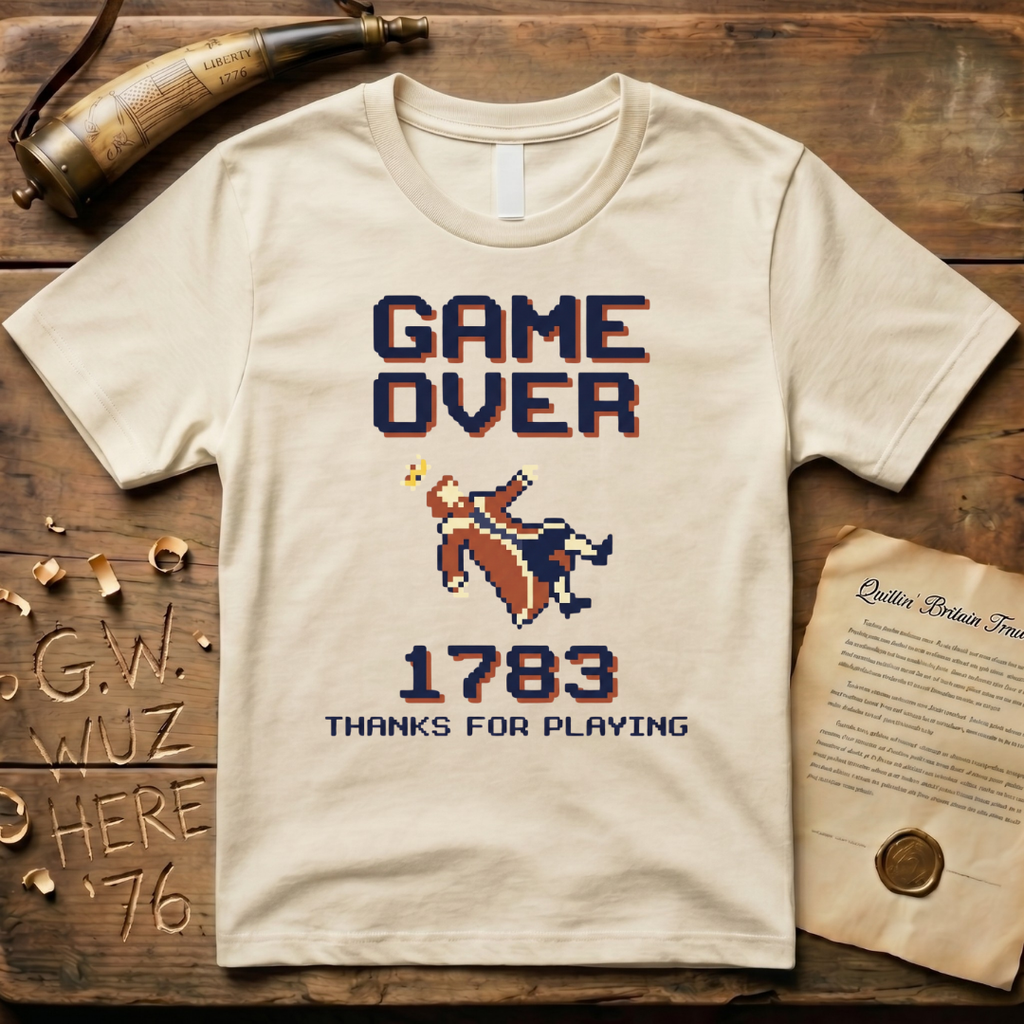 8-Bit Game Over King George 1783 T-Shirt